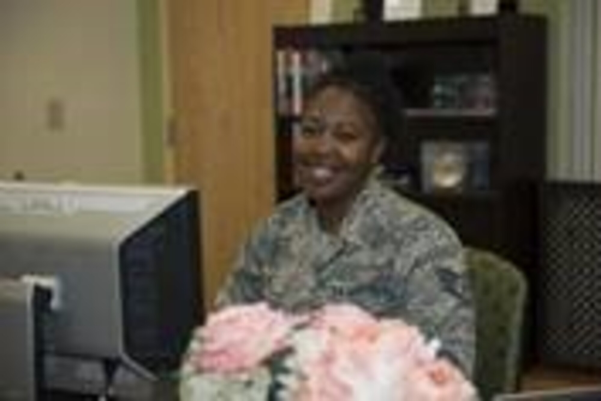 U.S. Air Force Staff Sgt. Regina Rose, 20th Force Support Squadron first-term Airman’s course lead, works in her office during Women’s History Month at Shaw Air Force Base, S.C., March 5, 2019.