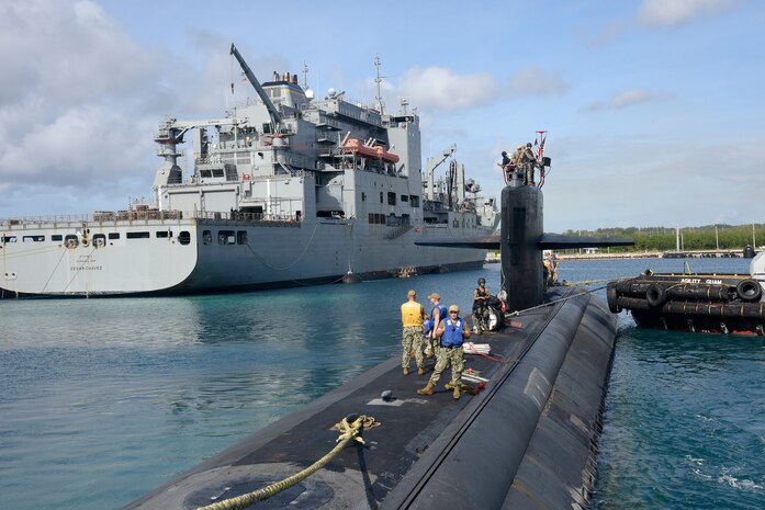 USS Oklahoma City Conducts Mobile Logistics Demonstration with T-AKE