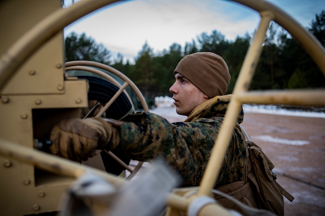 14th Marines Support Exercise Dynamic Front 19 in Latvia