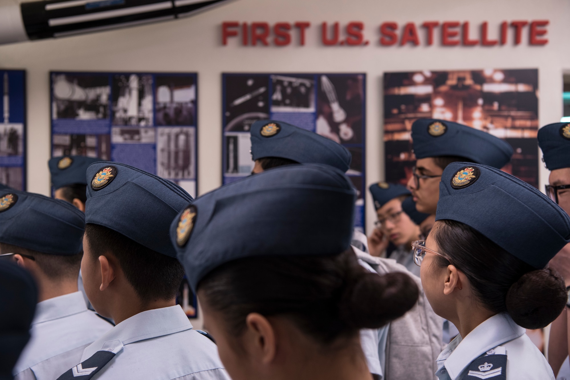 Royal Canadian Air Cadets from Toronto, Canada, visit the Air Force Space and Missile Museum during their tour of Cape Canaveral Air Force Station, Fla on March 11, 2019.