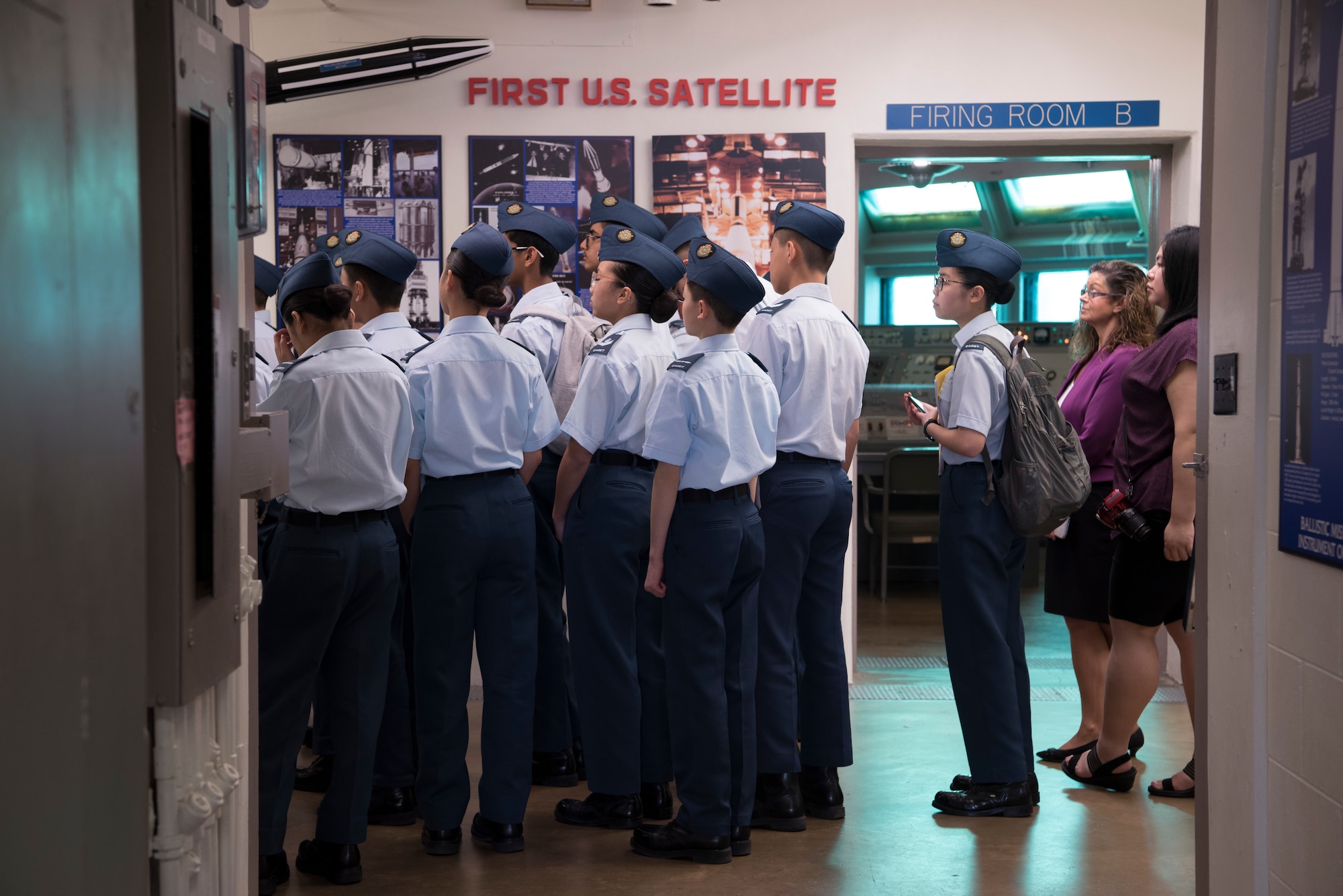 Royal Canadian Air Cadets from Toronto, Canada, visit the Air Force Space and Missile Museum during their tour of Cape Canaveral Air Force Station, Fla on March 11, 2019.