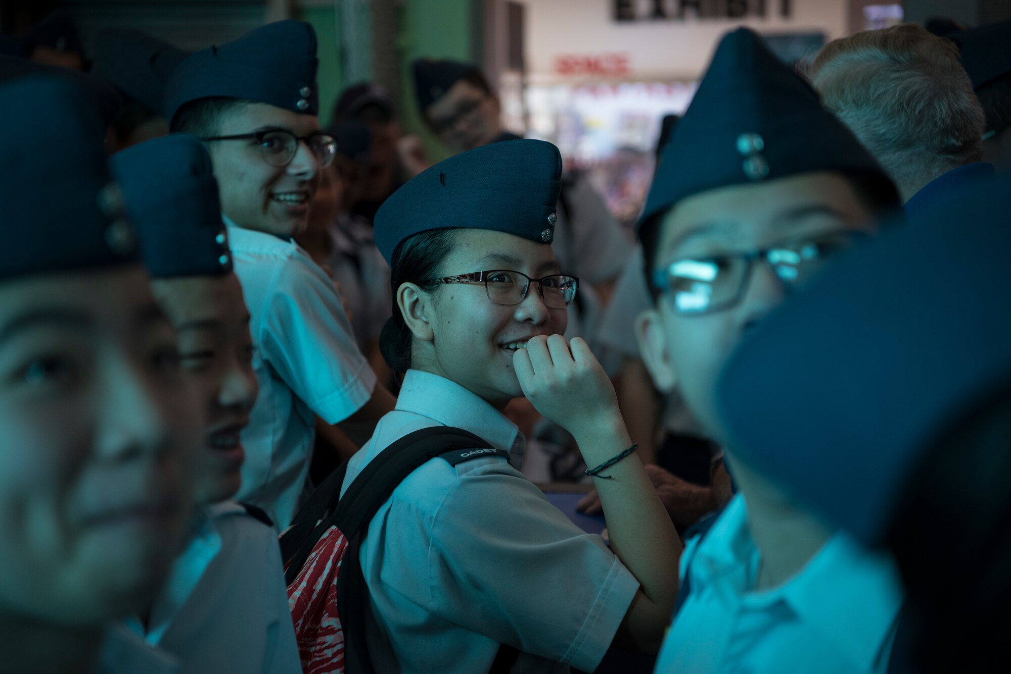 Royal Canadian Air Cadets from Toronto, Canada, visit the Air Force Space and Missile Museum during their tour of Cape Canaveral Air Force Station, Fla on March 11, 2019.