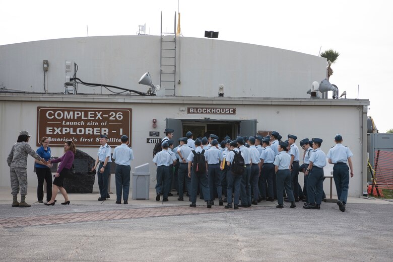 Royal Canadian Air Cadets from Toronto, Canada, visit the Air Force Space and Missile Museum during their tour of Cape Canaveral Air Force Station, Fla on March 11, 2019.