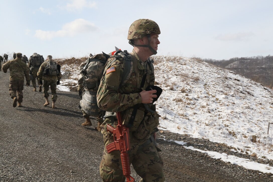 316th ESC soldiers test for the Best Warrior