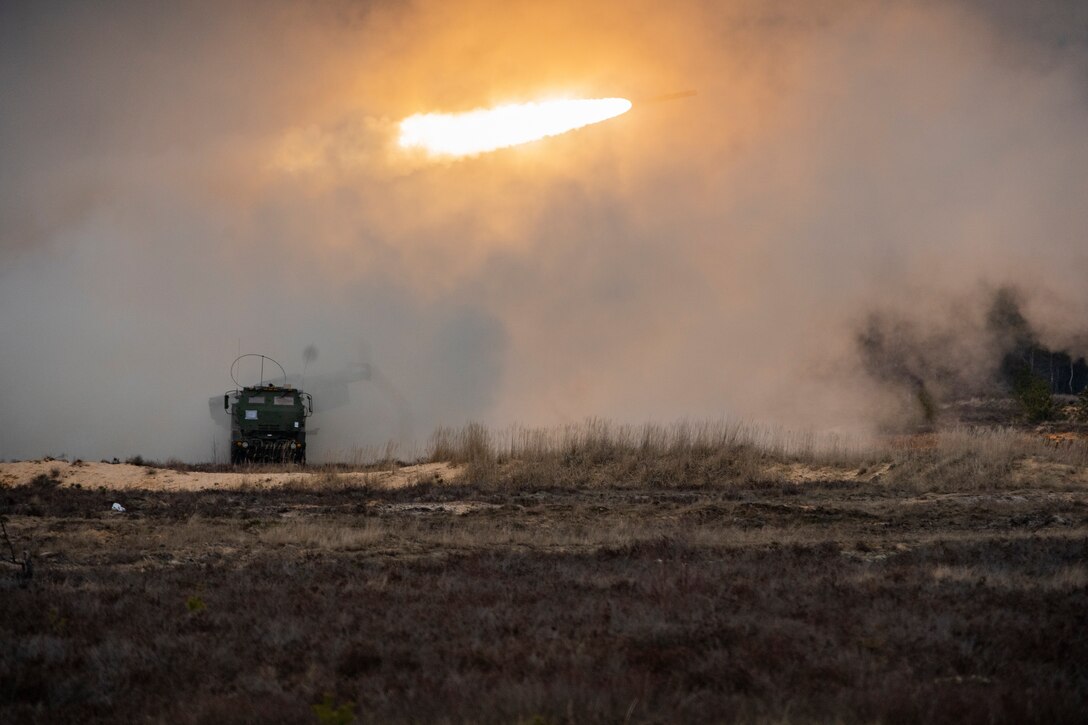 U.S. Marines Fire HIMARS in Latvia During Exercise Dynamic Front 19