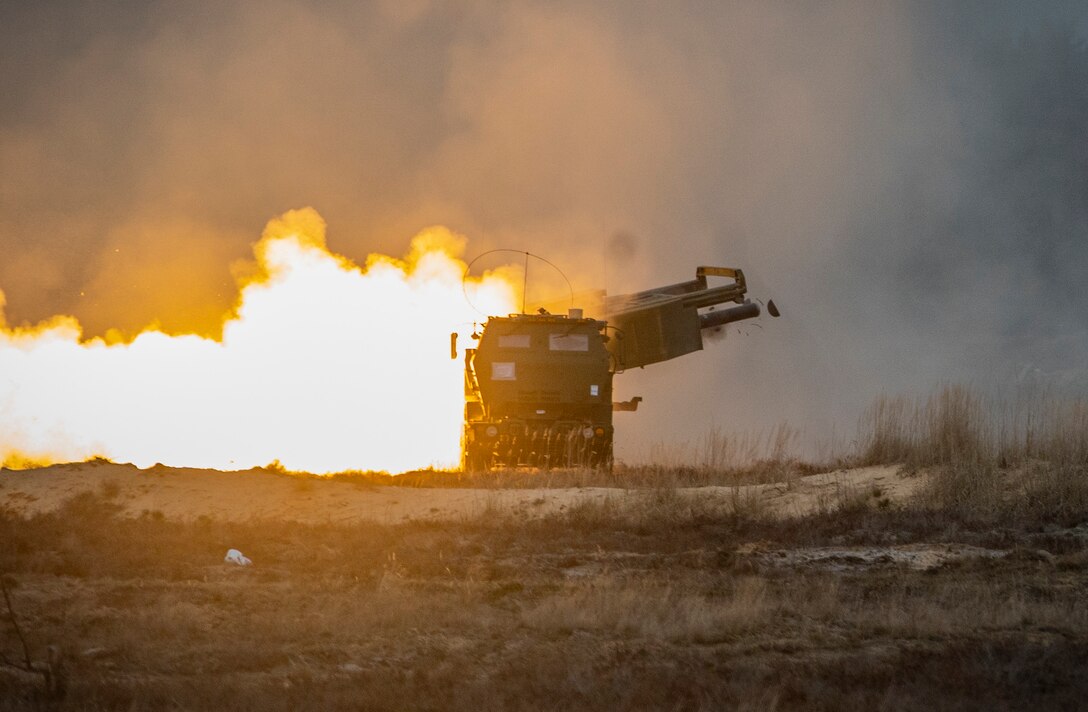 U.S. Marines Fire HIMARS in Latvia During Exercise Dynamic Front 19