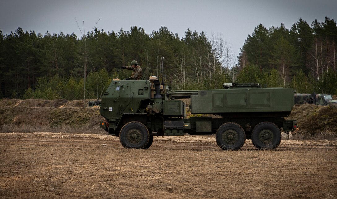 U.S. Marines Fire HIMARS in Latvia During Exercise Dynamic Front 19