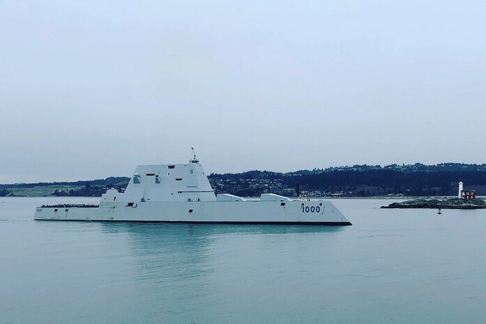 USS Zumwalt Arrives in British Columbia for Port Visit