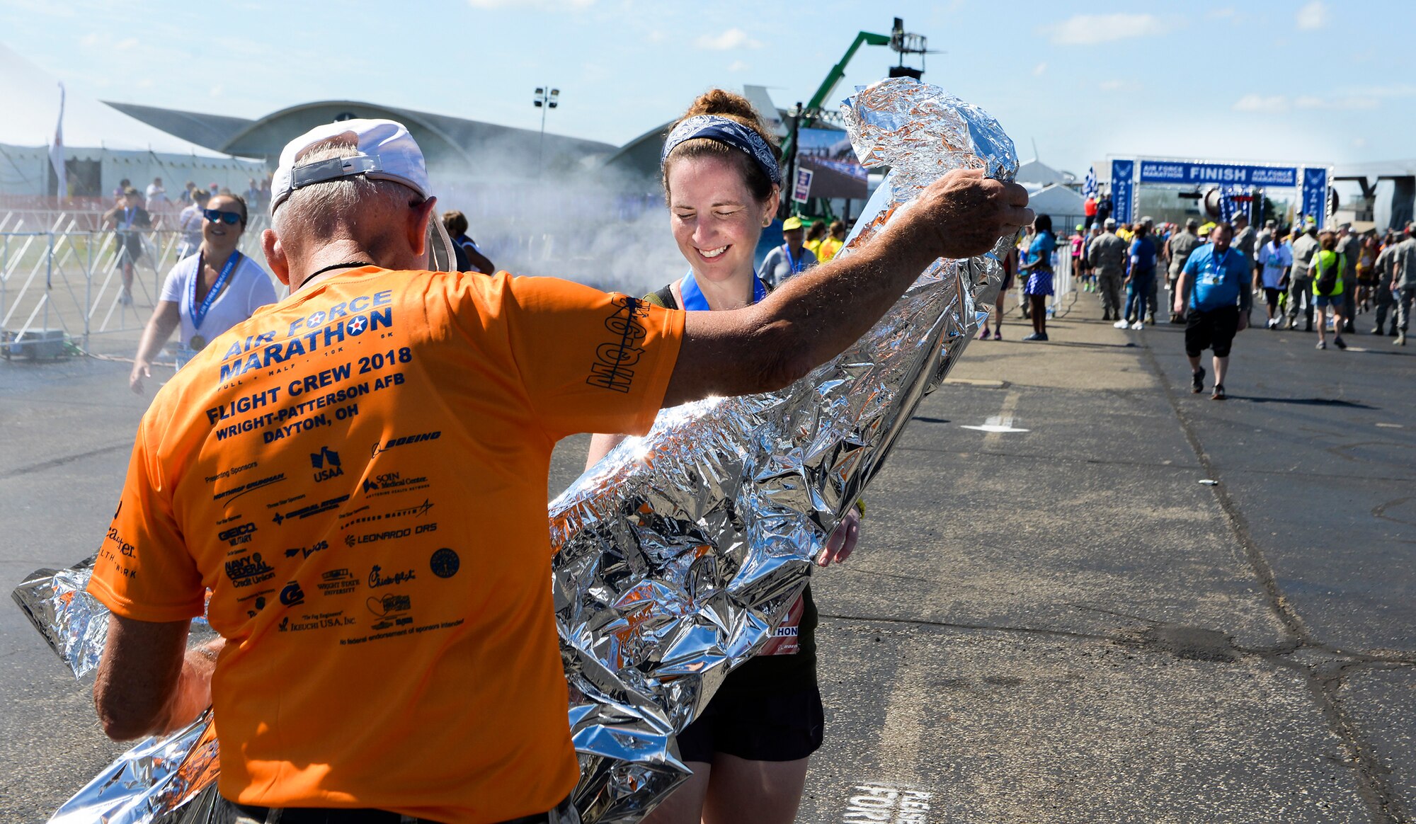 Over 13,000 runners participated in the 5K, 10K, half and full marathons during Air Force Marathon weekend in 2018. Runners in 2019 will enjoy redesigned courses and increased environmental friendliness to improve their race weekend experience. (U.S. Air Force photo/Senior Airman Holly Ardern)