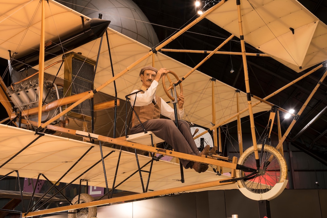 DAYTON, Ohio -- Curtiss 1911 Model D on display in the Early Years Gallery at the National Museum of the United States Air Force. (U.S. Air Force photo by Ken LaRock)