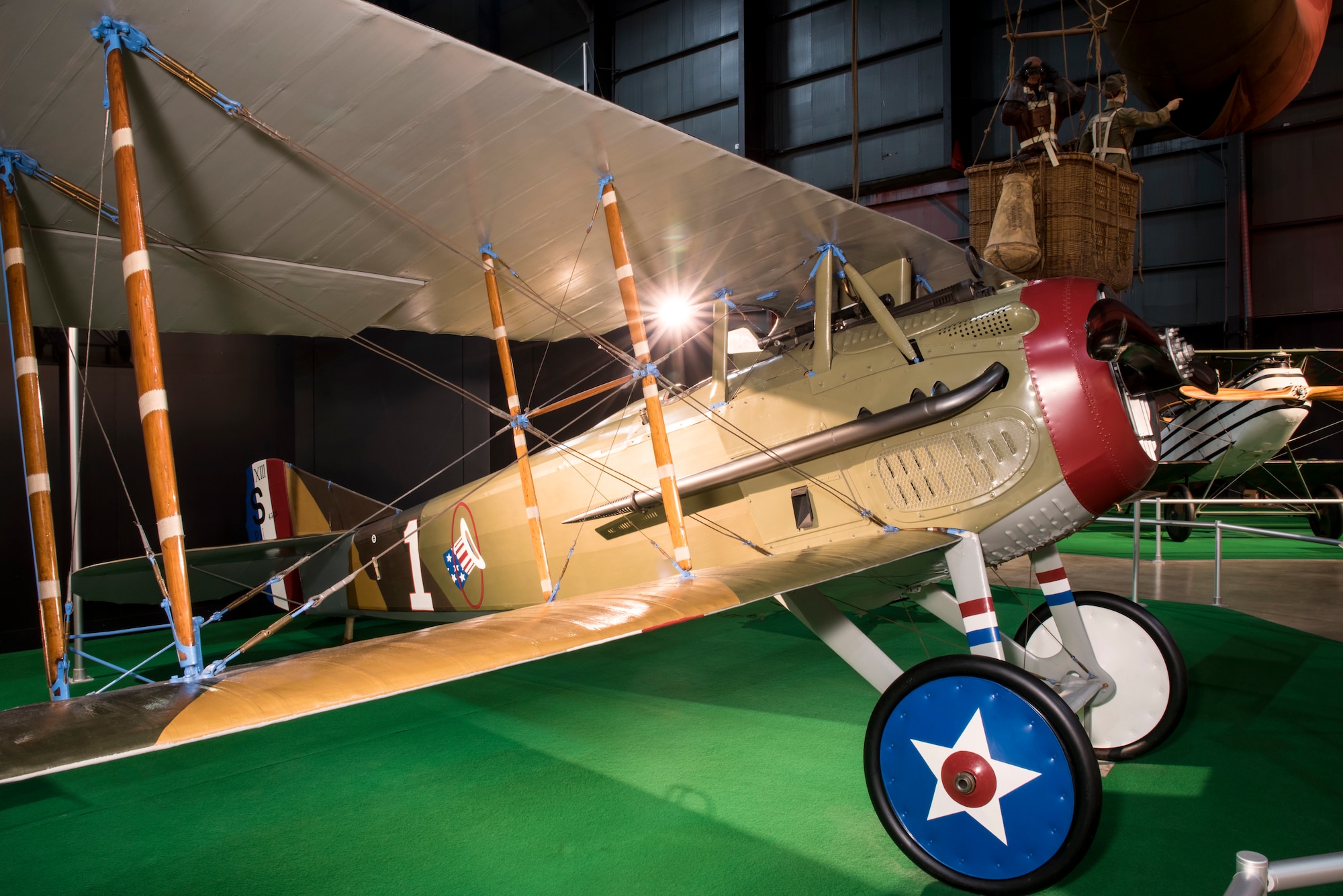 DAYTON, Ohio -- SPAD XIII in the Early Years Gallery at the National Museum of the United States Air Force. (U.S. Air Force photo by Ken LaRock)