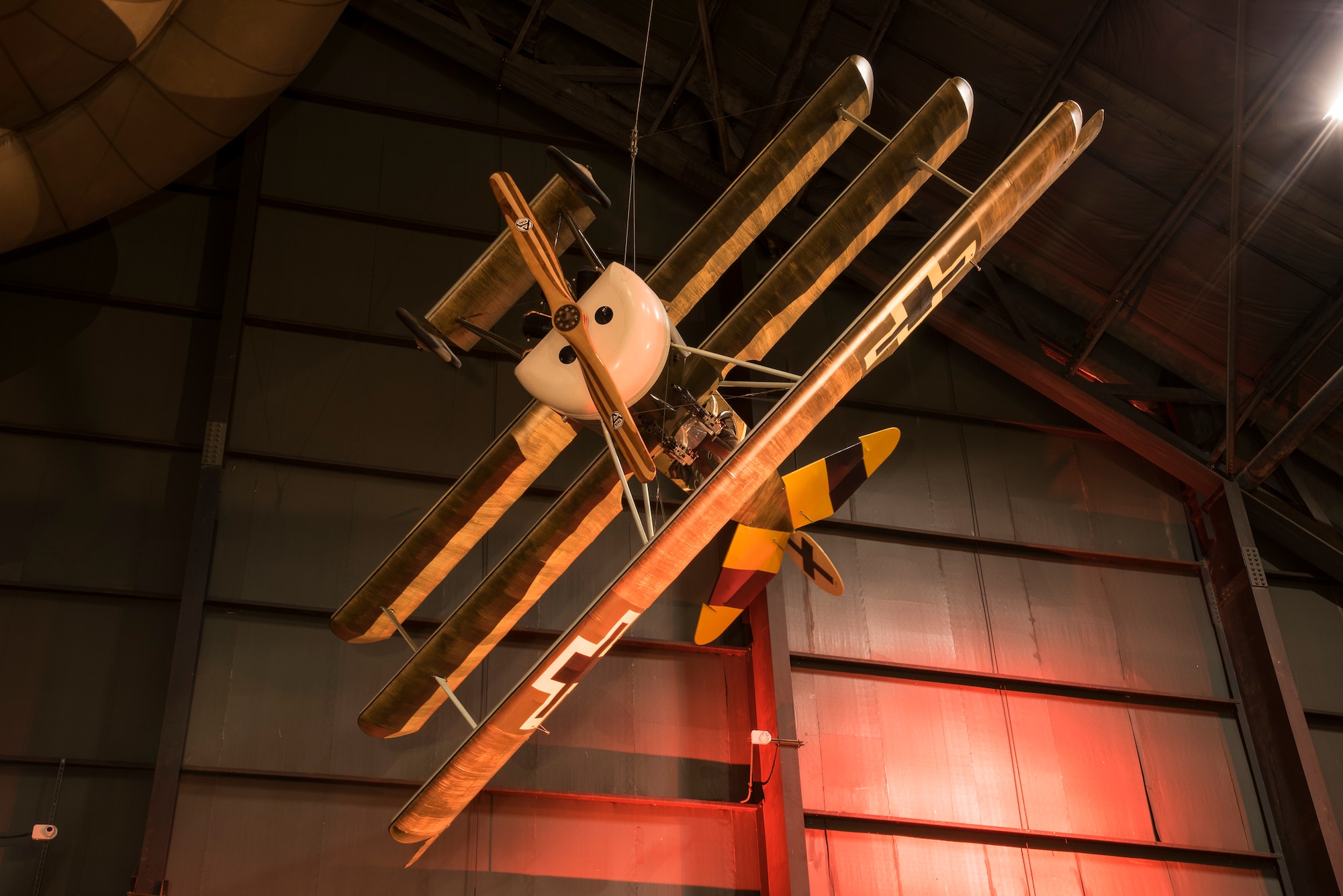 DAYTON, Ohio -- Fokker Dr. I in the Early Years Gallery at the National Museum of the United States Air Force. (U.S. Air Force photo by Ken LaRock)