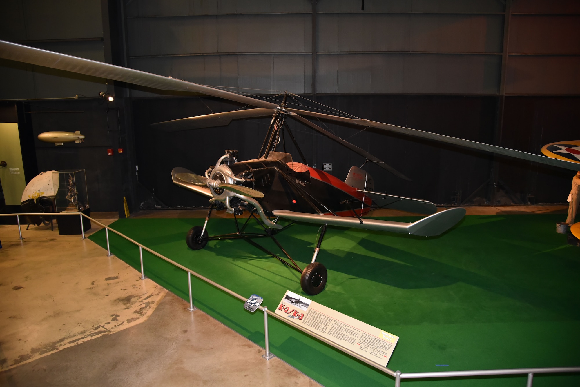 DAYTON, Ohio -- Kellet K-2/K-3 Autogiro in the Early Years Gallery at the National Museum of the United States Air Force. (U.S. Air Force photo)