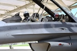 Maj. Russell Burkhard, an instructor pilot assigned to the 149th Fighter Wing, Air National Guard, sits in the backseat while Capt. Michael Butler, a student pilot assigned to the 149th Fighter Wing, prepares for takeoff at Joint Base San Antonio-Lackland March 13.