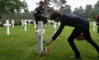 Members of the Charles Shay Delegation in Saint-Laurent-sur-Mer (Omaha Beach), France