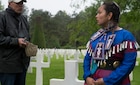 Members of the Charles Shay Delegation in Saint-Laurent-sur-Mer (Omaha Beach), France