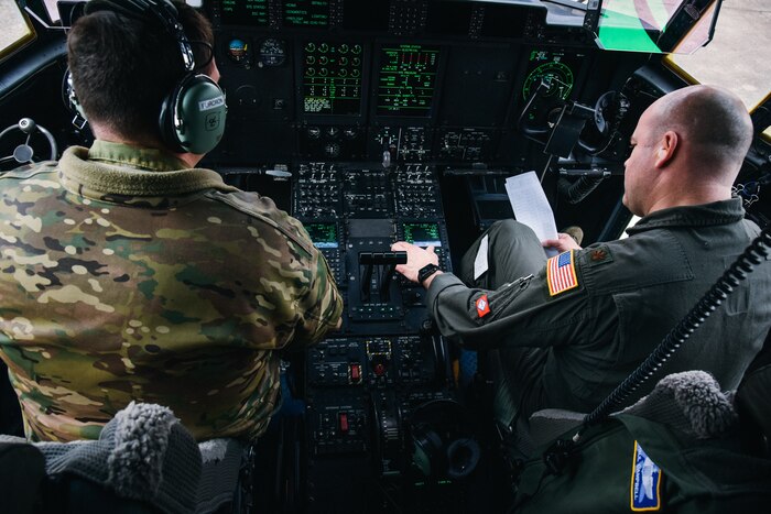 A C-130 low-cost, low altitude combat airdrop is accomplished by dropping bundles weighing 80 to 500 pounds, with pre-packed expendable parachutes, in groups of up to four per pass. (U.S. Air Force photo by Senior Airman Nathan Byrnes)