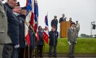 Secretary of the U.S. Navy Ray Mabus speaks during a ceremony at Sainte-Marie-du-Mont, France
