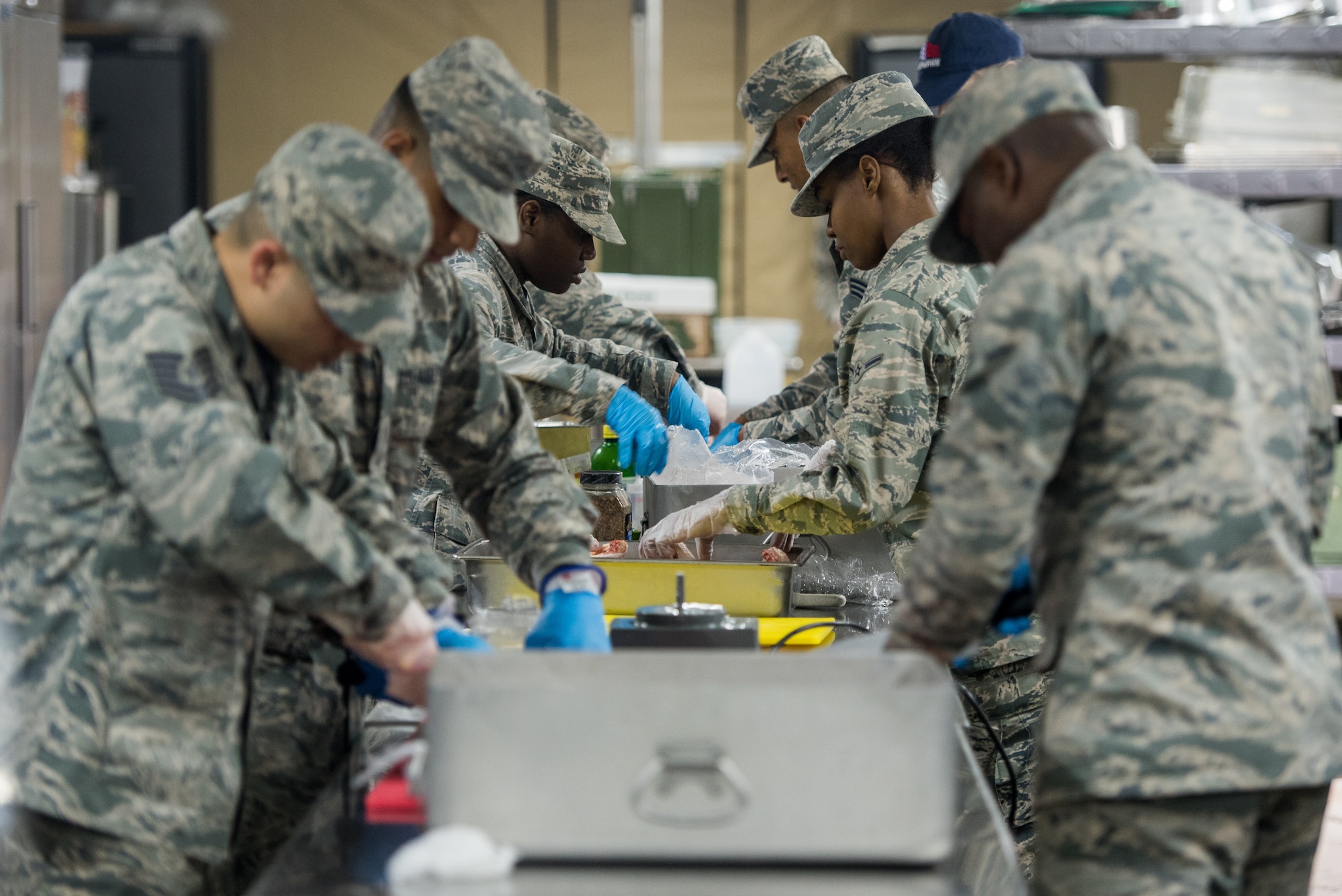 The 512th Memorial Affairs Squadron competes in the 2019 John L. Hennessy competition at Dobbins Air Reserve Base, Georgia, March 9, 2019. The 512th MAS was one of four squadrons out of 39 eligible Air Force Reserve Command units chosen to participate in the event. (U.S. Air Force photo by Staff Sgt. Damien Taylor)