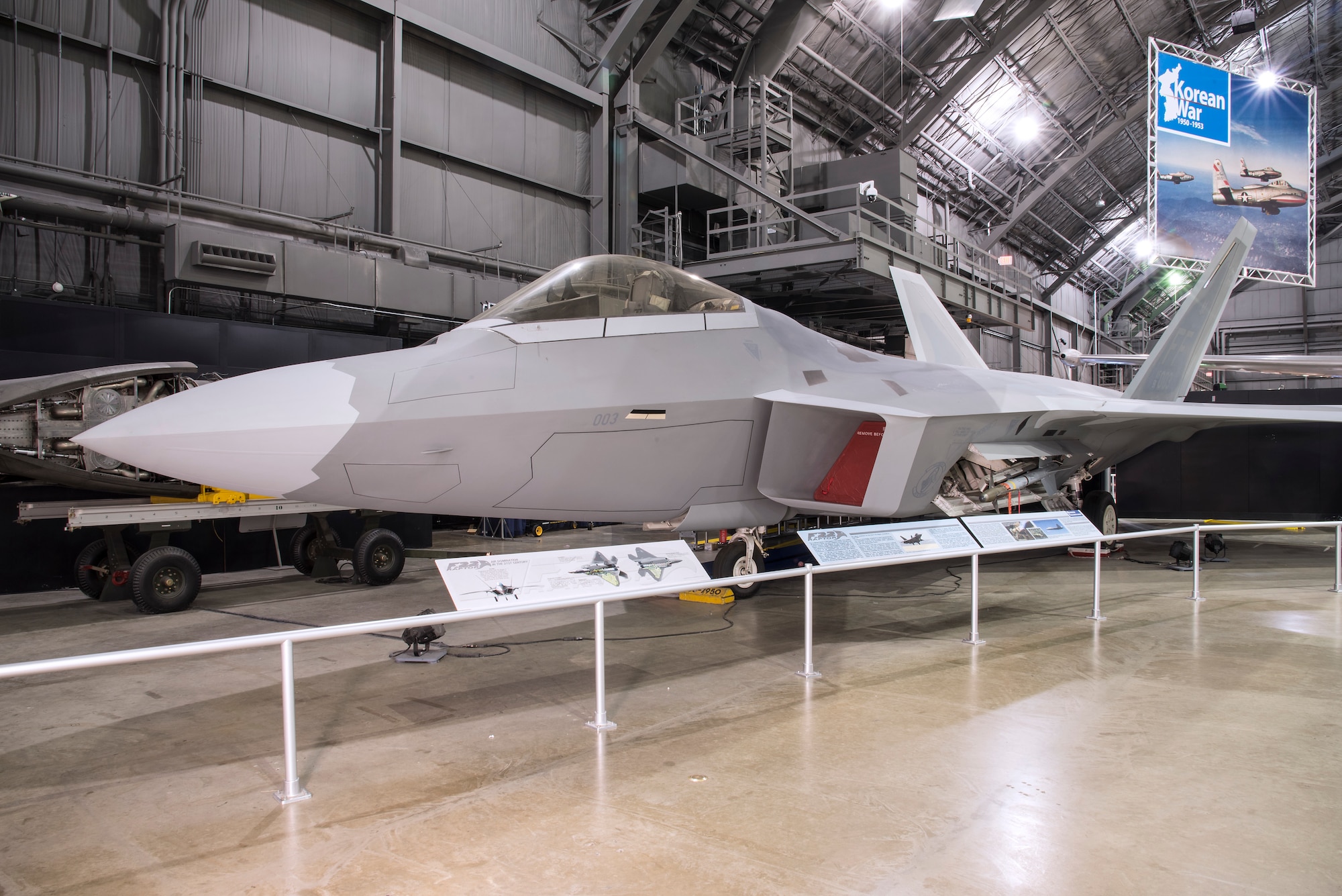 DAYTON, Ohio - Lockheed Martin F-22A Raptor at the National Museum of the U.S. Air Force. (U.S. Air Force photo)