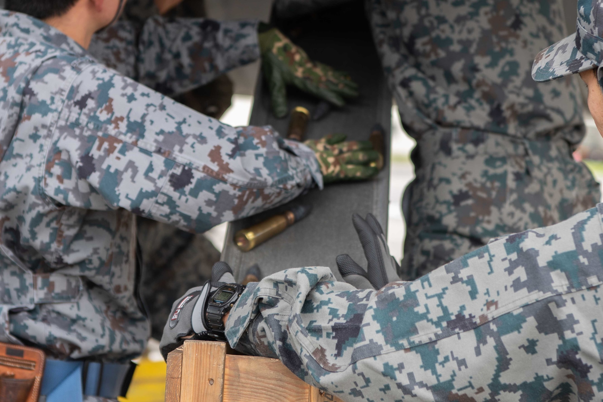 JASDF and USAF host bilateral weapons load training