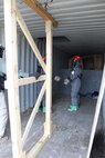 The 36th Engineer Brigade is training up for defense support of civil authorities (DSCA) as members of the Defense Chemical, Biological, Radiological, Nuclear Response Force (DCRF). The 36th Engineer Brigade comprises a portion of the 5,200-person DCRF with a mission to save lives, mitigate human suffering, and facilitate recovery operations in the event of a catastrophic Chemical, Biological, Radiological and Nuclear (CBRN) event in the United States. Joint Task force Civil Support provides command and control of the DCRF for a disaster response and is always in support of civil authorities. This training by the 36th Engineer Brigade is another effort to prepare for its upcoming DSCA mission beginning in June. (U.S. Army photo by 2nd Lt. Corey Maisch/released)