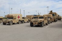 The 36th Engineer Brigade is training up for defense support of civil authorities (DSCA) as members of the Defense Chemical, Biological, Radiological, Nuclear Response Force (DCRF). The 36th Engineer Brigade comprises a portion of the 5,200-person DCRF with a mission to save lives, mitigate human suffering, and facilitate recovery operations in the event of a catastrophic Chemical, Biological, Radiological and Nuclear (CBRN) event in the United States. Joint Task force Civil Support provides command and control of the DCRF for a disaster response and is always in support of civil authorities. This training by the 36th Engineer Brigade is another effort to prepare for its upcoming DSCA mission beginning in June. (U.S. Army photo by 2nd Lt. Corey Maisch/released)