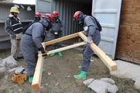 The 36th Engineer Brigade is training up for defense support of civil authorities (DSCA) as members of the Defense Chemical, Biological, Radiological, Nuclear Response Force (DCRF). The 36th Engineer Brigade comprises a portion of the 5,200-person DCRF with a mission to save lives, mitigate human suffering, and facilitate recovery operations in the event of a catastrophic Chemical, Biological, Radiological and Nuclear (CBRN) event in the United States. Joint Task force Civil Support provides command and control of the DCRF for a disaster response and is always in support of civil authorities. This training by the 36th Engineer Brigade is another effort to prepare for its upcoming DSCA mission beginning in June. (U.S. Army photo by 2nd Lt. Corey Maisch/released)