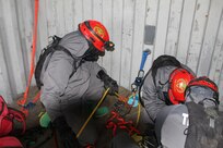The 36th Engineer Brigade is training up for defense support of civil authorities (DSCA) as members of the Defense Chemical, Biological, Radiological, Nuclear Response Force (DCRF). The 36th Engineer Brigade comprises a portion of the 5,200-person DCRF with a mission to save lives, mitigate human suffering, and facilitate recovery operations in the event of a catastrophic Chemical, Biological, Radiological and Nuclear (CBRN) event in the United States. Joint Task force Civil Support provides command and control of the DCRF for a disaster response and is always in support of civil authorities. This training by the 36th Engineer Brigade is another effort to prepare for its upcoming DSCA mission beginning in June. (U.S. Army photo by 2nd Lt. Corey Maisch/released)