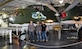 Left to right, Tech. Sgt. Richard Atchison, Master Sgt. Ron Williams and Tech. Sgt. Charles Long, all of the 437th Maintenance Group from Joint Base Charleston, S.C., pose in front of a B-25 bomber at Patriots Point Maritime Museum in Mount Pleasant, S.C.