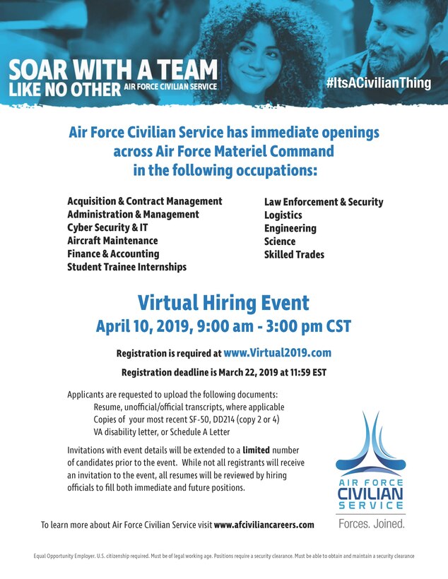 AFMC to host virtual hiring event