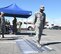 Staff Sgt. Kevin, 432nd Wing Chapel chaplain’s assistant, attempts to walk a straight line while wearing alcohol-impairment-simulating goggles during the second annual anti-drug town hall and DUI awareness course at Creech Air Force Base, Nevada, March 7, 2019. Base representatives converged to educate Creech Airmen about updated U.S. Air Force drug policies, and the dangers of driving while impaired. (U.S. Air Force photo by Tech. Sgt. Dillon White)