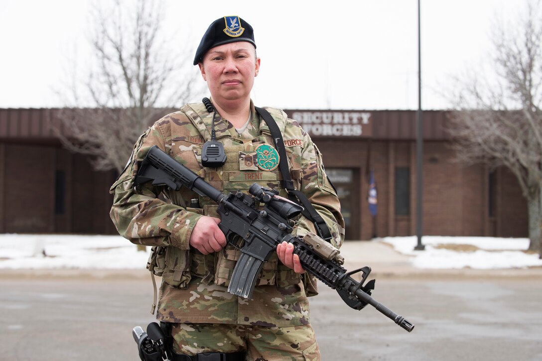 Senior Master Sgt. Mary Trent has served as a SF Airman for more than 22 years.
