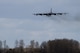A B-52 Stratofortress deployed from Barksdale Air Force Base, La., lands on the flight line at RAF Fairford, England, March 14, 2019. The B-52s arrived after over 400 Airmen and mission essential equipment were deployed in support of U.S. Strategic Command’s Bomber Task Force (BTF) in Europe.
