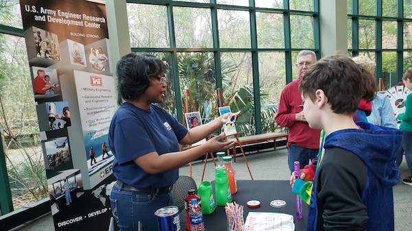 Corps employee participates in student science and technology event