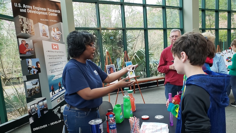 Corps employee participates in student science and technology event