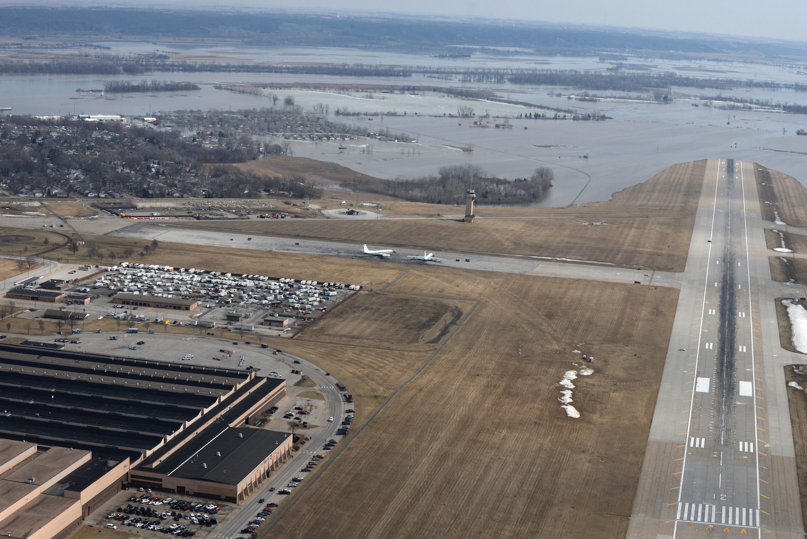 Team Offutt battling flood waters