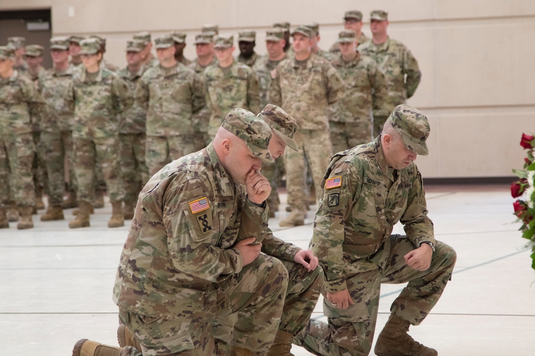 Memorial service for fallen Soldiers