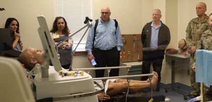 The Salt Lake City U.S. Army Recruiting Battalion brought 10 educators from their area of responsibility to Joint Base San Antonio-Fort Sam Houston March 6-7 to learn about the educational opportunities the Army provides to their Soldiers, hosted by U.S. Army South. The educators were able to see some of training provided to the Brooke Army Medical Center staff.