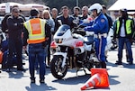 Japanese Police Train Camp Zama Motorcyclists