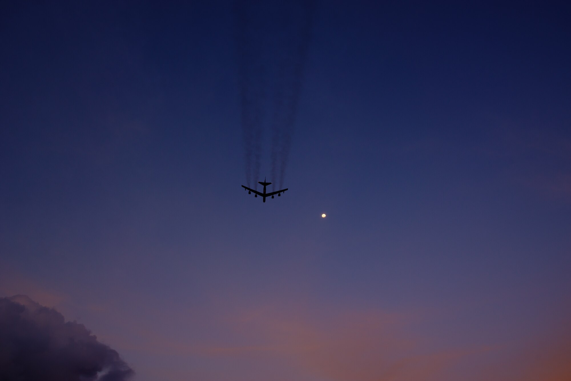 A B-52 Stratofortress departs Andersen Air Force Base, Guam, for a training mission, March 18, 2019.