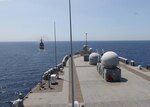 SOUTH CHINA SEA (March 19, 2019) - U.S. 7th Fleet Flagship USS Blue Ridge (LCC 19) steams behind Philippine Navy vessel BRP Ramon Alcaraz (FF 16) during a maritime cooperative activity. Blue Ridge is the oldest operational ship in the Navy and, as 7th Fleet command ship, actively works to foster relationships with allies and partners in the Indo-Pacific Region.
