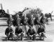 1st. Lt. George Wilson (First row, far left) poses with his B-17 crew in an undated photograph. Wilson was later killed in action when his B-17 took groundfire on the crews thirds mission over German occupied France on July 8, 1944.