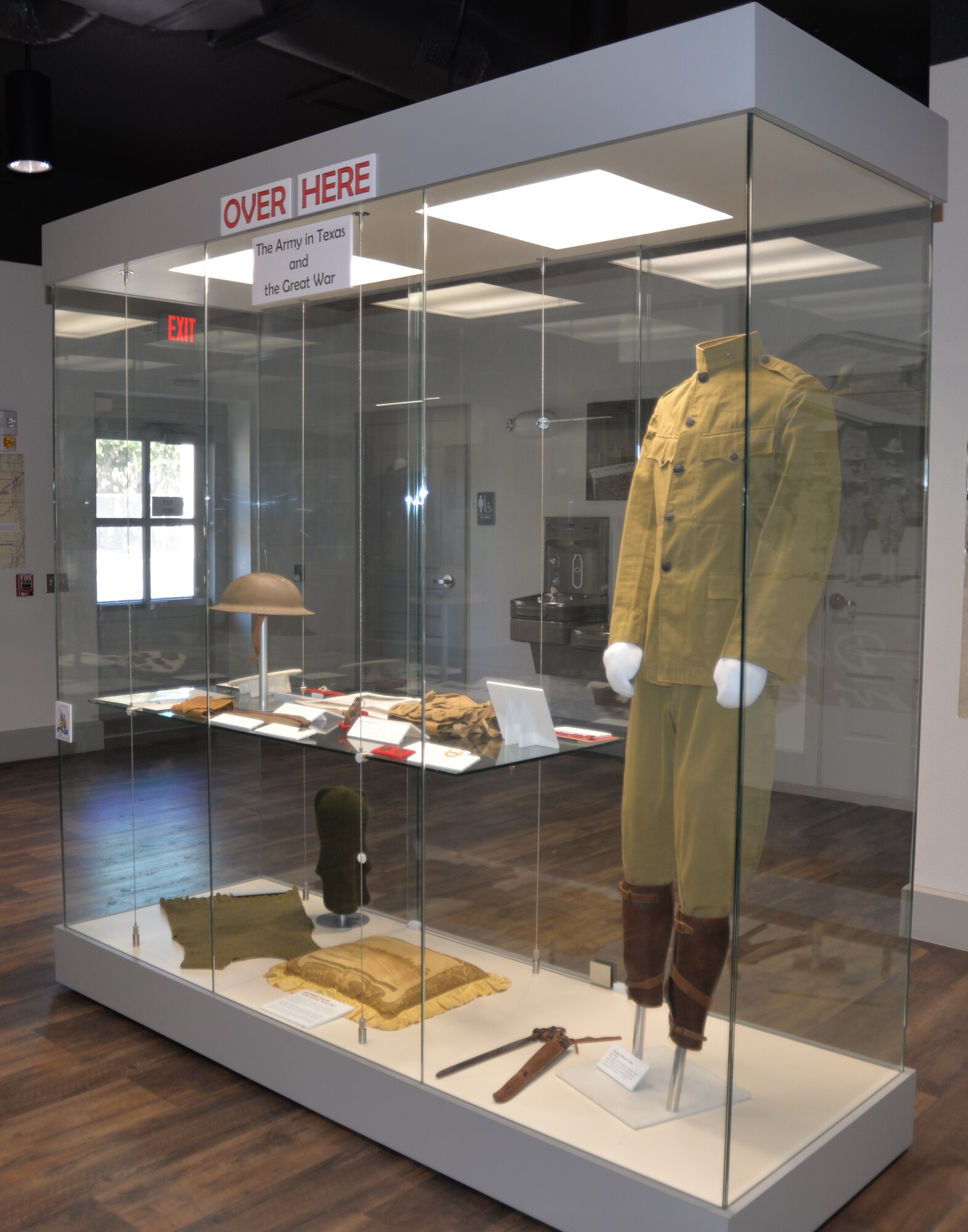 An exhibit focusing on the Army in Texas during World War I at the Fort Sam Houston Museum. The museum will be updating current exhibits and installing new exhibits throughout the year to give visitors a more complete, detailed history of Joint Base San Antonio-Fort Sam Houston.