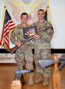 U.S. Army Reserve Sgt. 1st Class Daniel Horner with the Army Reserve Careers Division claimed the title as the 2019 All Army Champion at the U.S. Army Small Arms Championships at Fort Benning, Georgia March 10-16, 2019.  (U.S. Army photo by Michelle Lunato)