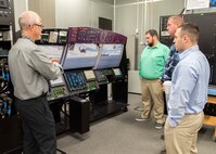 Naval Surface Warfare Center (NSWC) Panama City Division’s Expeditionary Command, Control, Communications, and Computer Systems Branch joined forces with NSWC Crane Command’s Control, Communications, Computers, Cybersecurity, Intelligence, Surveillance, and Reconnaissance Integration team Mar. 12-13, 2019 in an effort to improve organizational processes in cybersecurity. (U.S. Navy photo by Eddie Green)
