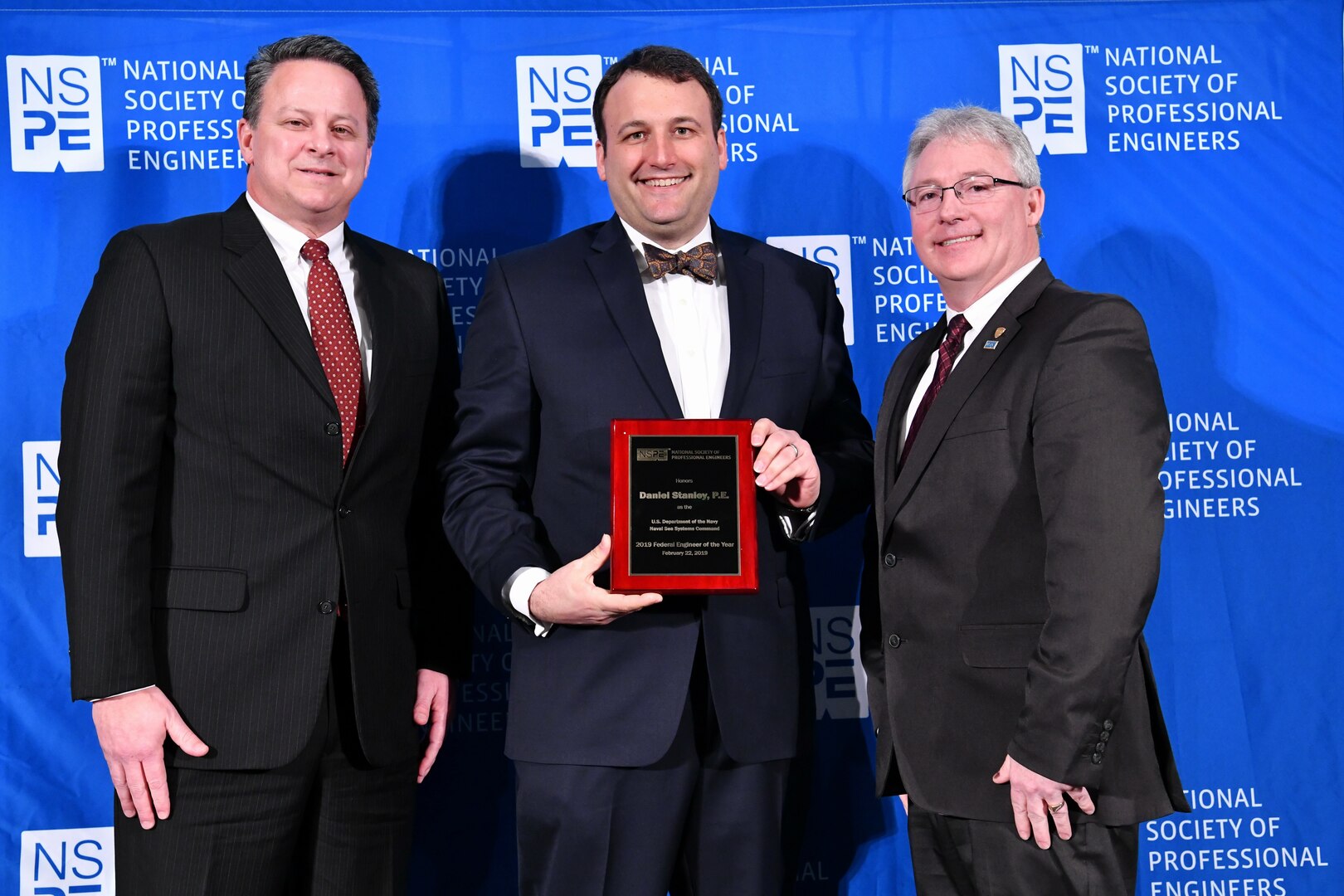 Congratulations to Norfolk Naval Shipyard (NNSY) Supervisory Mechanical Engineer Dan Stanley, recognized as a Federal Engineer of the Year by the National Society of Professional Engineers at a Feb. 22 ceremony in Washington D.C.   At left with Stanley is NNSY Engineering and Planning Department Code 240 Chief Engineer, Mark Everett.