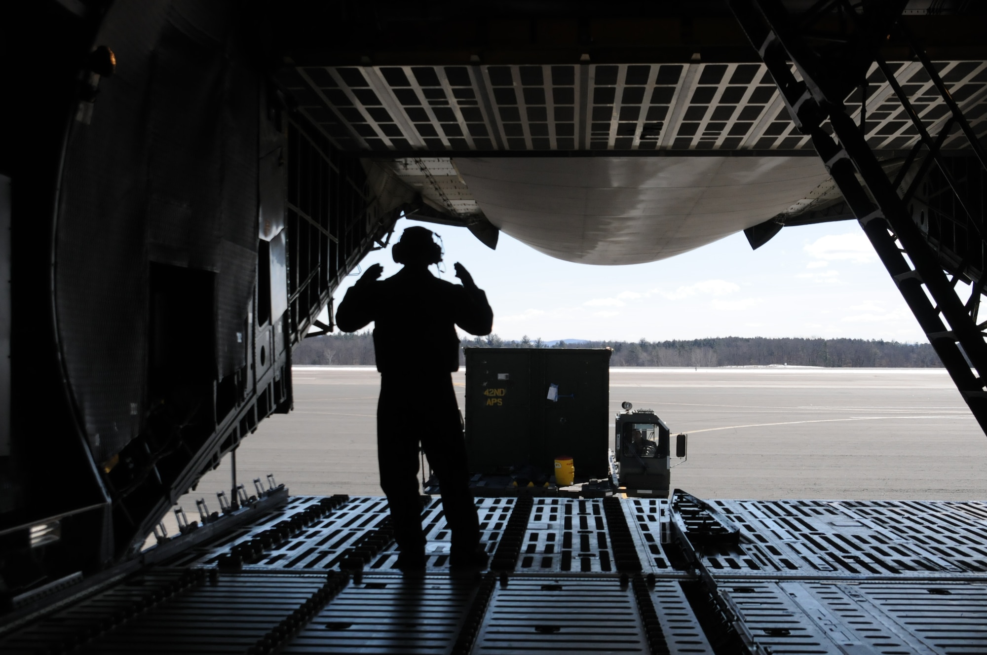 Aircraft Loadmaster on Westover C-5