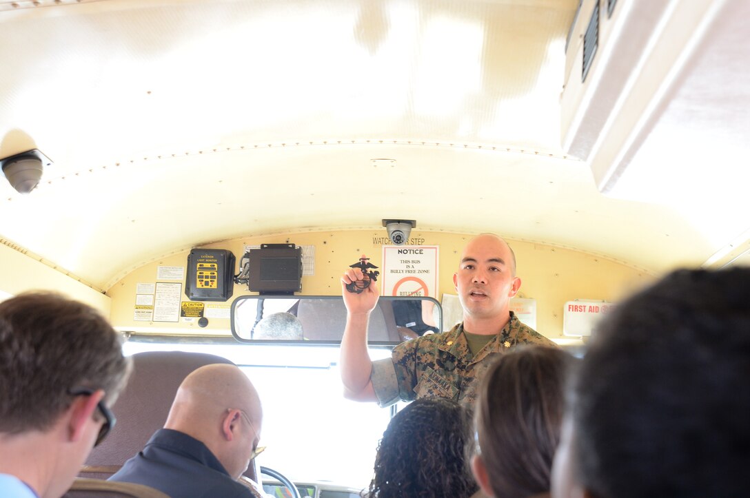 Nearly 200 leaders from around the state of Georgia visited Marine Corps Logistics Base Albany recently. For the first time since 2005, the current class visited Albany, Ga., to learn about some of the major employers and the community as a whole. 
According to program organizers, the ultimate goal of each visit is to experience the different communities and "potentially take some of what they leaned back their own community."
Their visit consisted of MCLB Albany and Marine Corps Logistics Command overviews, a tour of Marine Force Storage Center, Marine Depot Maintenance Command and a military working dog demonstration.