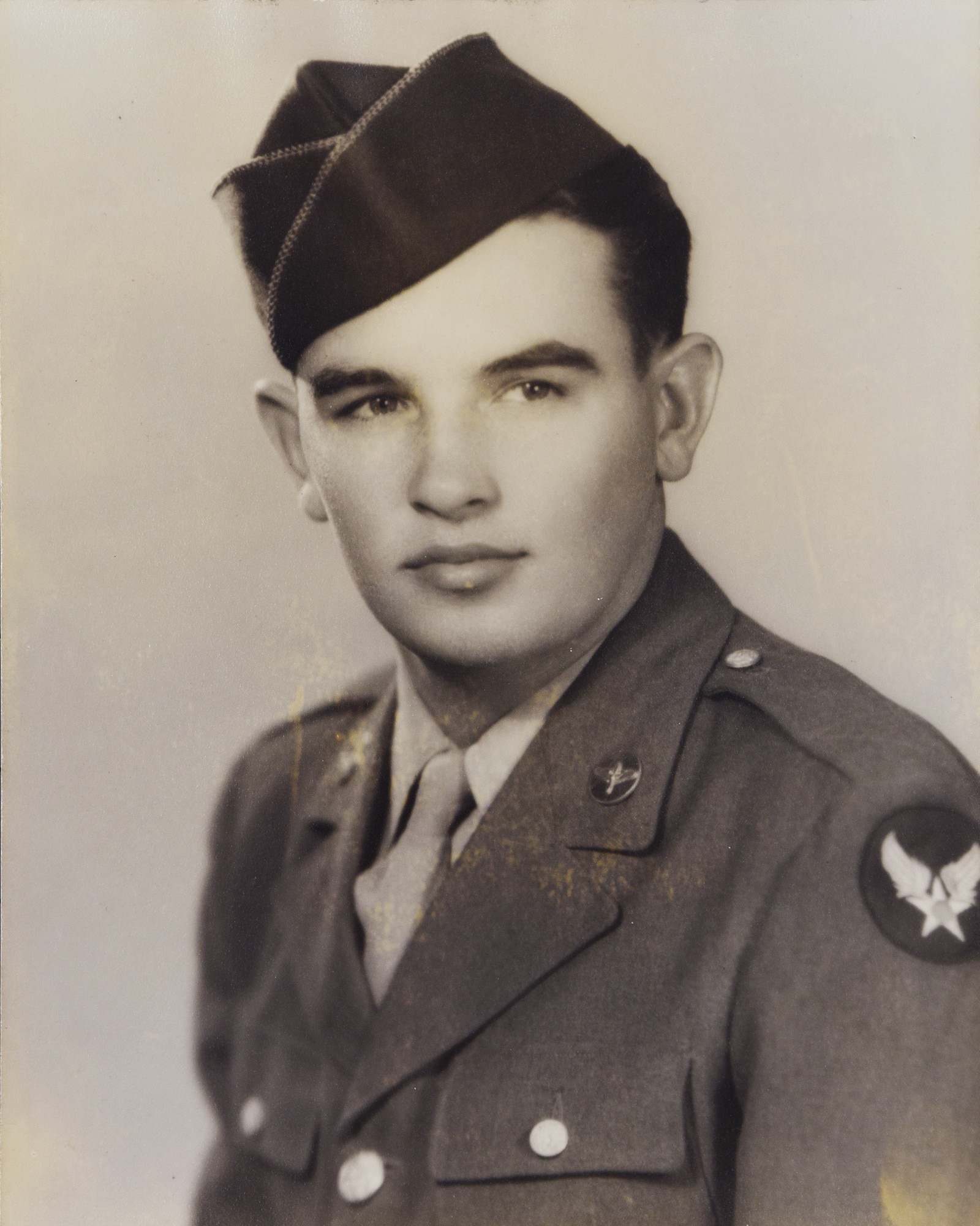 A picture of the late John Cockerham, a local Word War II veteran, when he was in the Army Air Corps. Cockerham grew up in Hamilton and worked as an aircraft sheet-metal worker on Columbus Army Air Field, Mississippi, (now Columbus Air Force Base) from 1942-1943. After enlisting in the Army Air Corps, he was assigned to the 100th Bombardment Group as a B-17 Flying Fortress gunner in the Army Air Corps. (Courtesy photo)